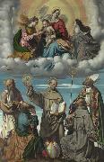MORETTO da Brescia, The Virgin and Child with Saint Bernardino and Other Saints
